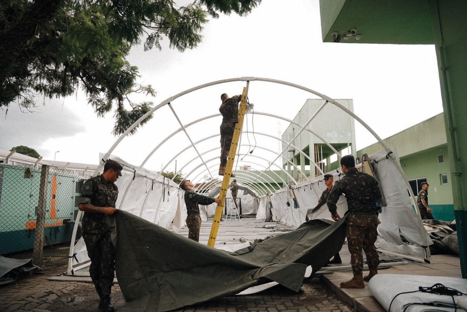 Hospital de Campanha é instalado na UPA de Viamão para mutirão de combate à dengue